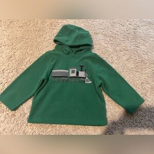 Gymboree Green Hoodie with Train Design